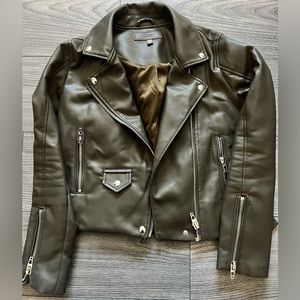 Faux leather jacket